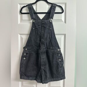 Old Navy Black Denim short Overalls